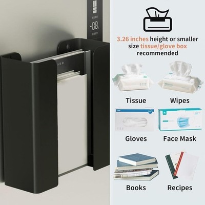 Rustproof Carbon Steel Bathroom Tissue Box Stand With Mounting Design
