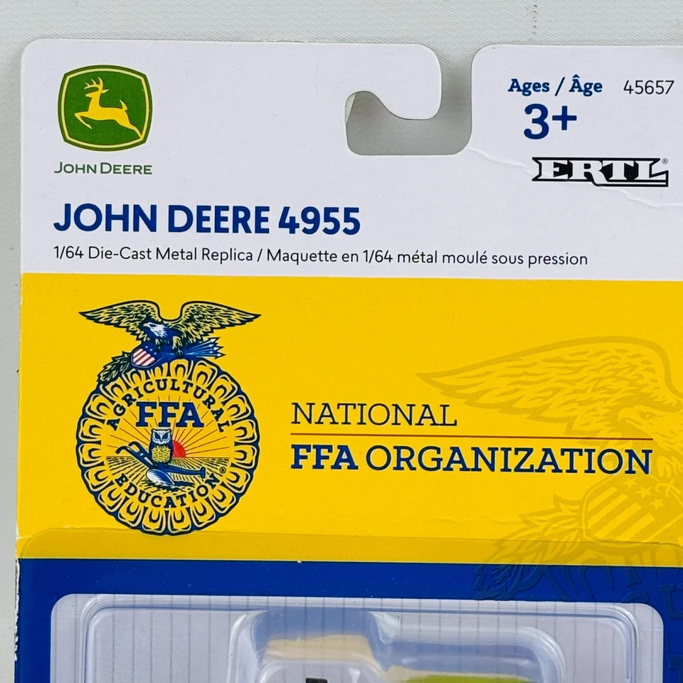 Ertl John Deere 4955 Tractor Die Cast Metal Replica National FFA Organization - Image 3 of 4