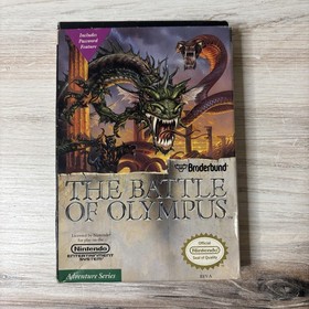 Battle Of Olympus Nintendo NES Game Adventure CIB Box Broderbund 1989 Japan VTG