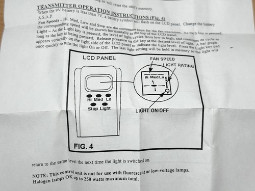 Quorum International LCD Remote Ceiling Fan Control Kit 7.3000 - Picture 11 of 11