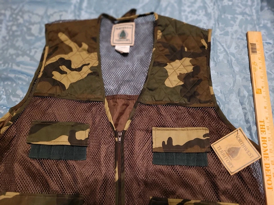 NORTHWEST TERRITORY Vest Men’s XL Rare Camouflage Mesh Vintage NWOT - Image 2 of 4