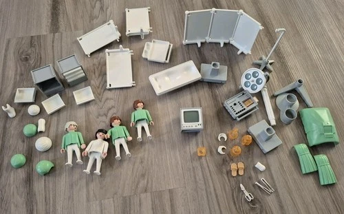 Vintage Playmobil System #3459 Hospital Operating Room 1985 NOT COMPLETE