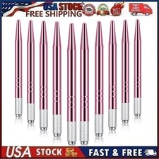 10 Pieces Microblading Pens Manual Eyebrow Pens Microblade Pen Aluminum Pink