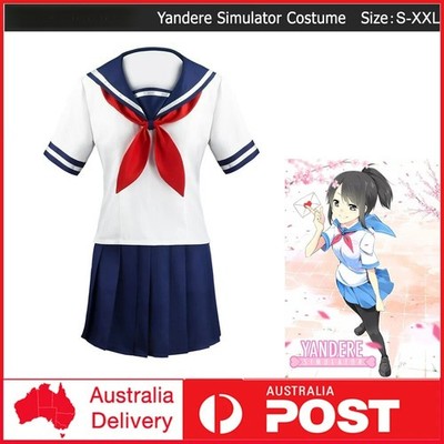 Yandere Simulator Ayano Aishi Yandere-chan School Uniform Cosplay Costume JK