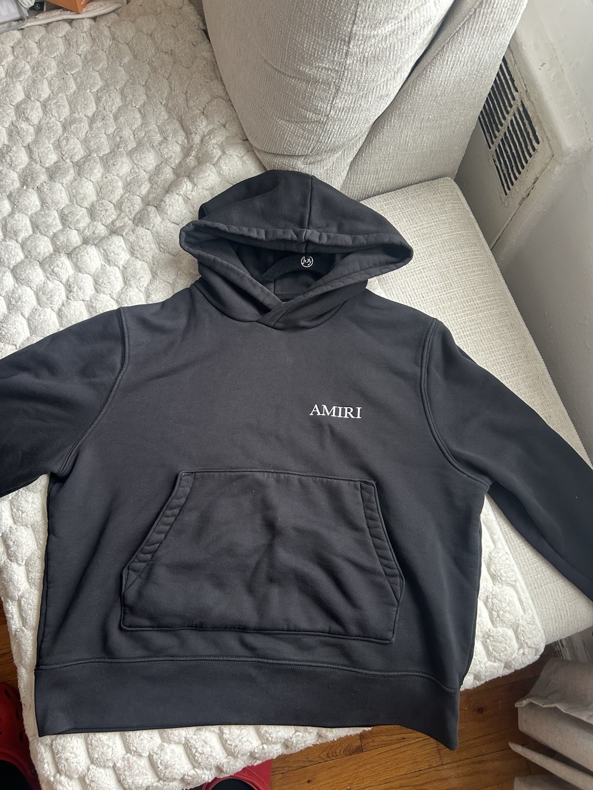 AMIRI Black Banana Tree Cotton Hoodie Men's Large
