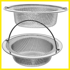 2 Pack - 4.5" Top / 3" Basket - Kitchen Sink Drain Strainer Stainless Steel L...
