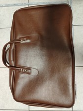Borsone da viaggio in similpelle Marrone Anni 70-80