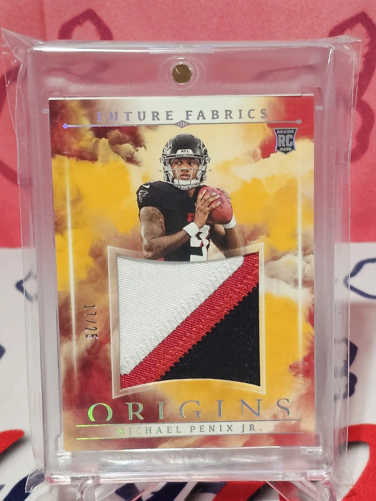 Michael Penix Panini Origins Future Fabrics #FFMPE Gold
