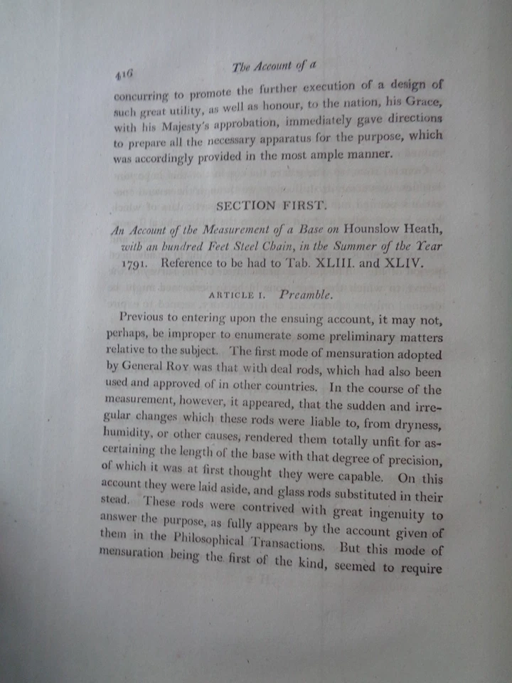 1795/1800 MUDGE ORDNANCE TRIGONOMETRICAL SURVEY OF GREAT BRITAIN 2 VOLS 10 PLTS - Image 3 of 4