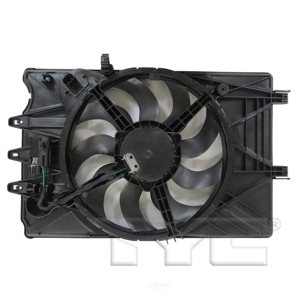 Ventilador de radiador y condensador doble para Fiat 500L TYC 2014-2019 Foto 2 de 3