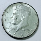 1964 Kennedy Silver Half Dollar 90% Silver Circulated Coin Free Shipping #7934