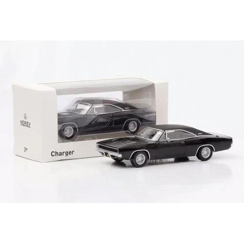DODGE CHARGER 1968 BLACK "JET CAR" 1:43 Norev Auto Stradali Modellino Nuovo - Immagine 2 di 2