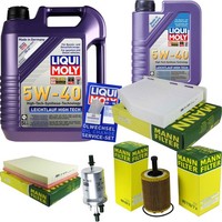Inspektionspaket 6L Liqui Moly 5W-40 FüR VW Golf V 3.2 R32 4Motion EOS Audi A3