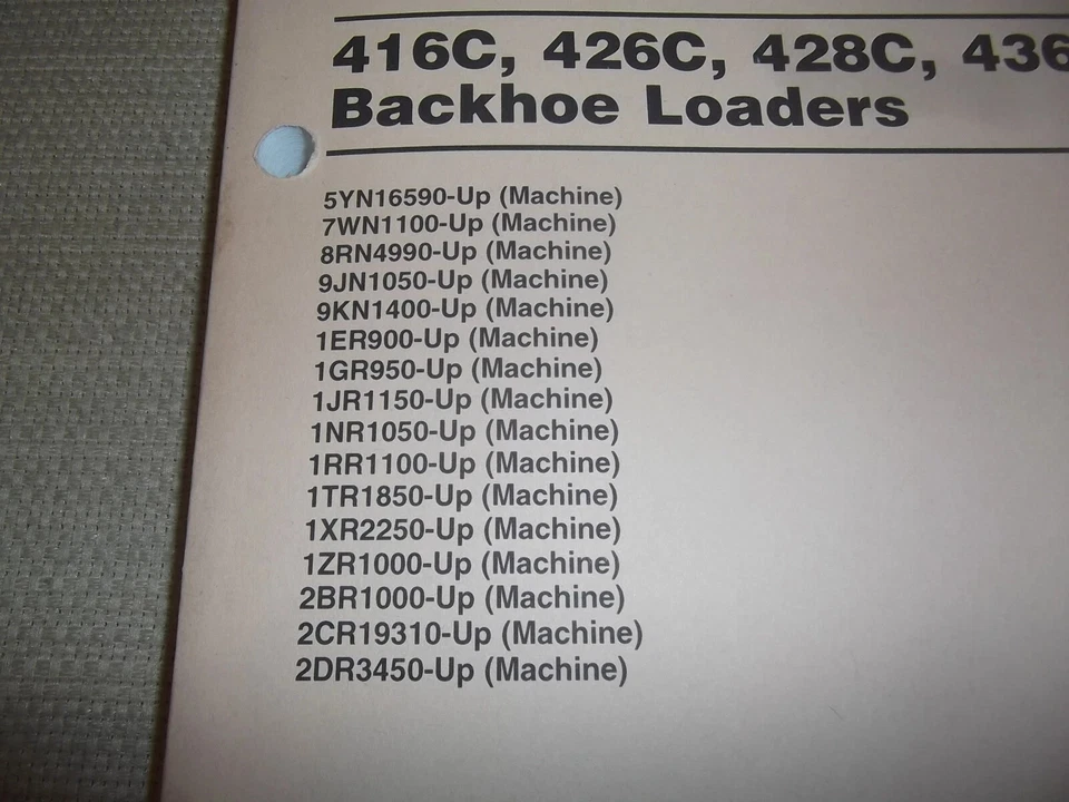 CAT CATERPILLAR 416C 426C 428C 436C 438C BACKHOE OPERATION & MAINTENANCE MANUAL - Image 2 of 4