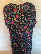 Vintage Olivia floral and butterfly maxi dress size-24w