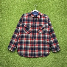Vintage Pendleton Wool Flannel Mens Large USA Made Plaid 90s Hiking Outdoor