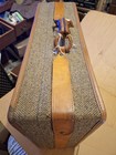Vtg Hartmann Tweed & Leather 25” X 19" X 8" Won't UnLock Luggage Suitcase Good  — photo 9