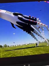 90ft shark octopus kite new