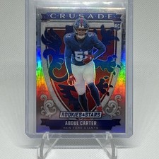 2025 Panini Rookies & Stars Abdul Carter RC Prizm Crusade Giants 24