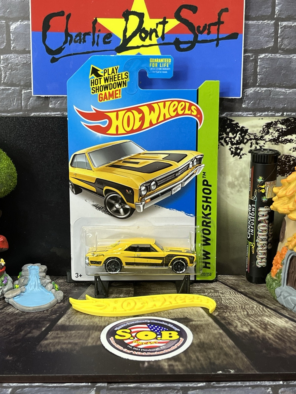 Hot Wheels 1967 Chevrolet Chevelle SS 396 Yellow Diecast Sealed