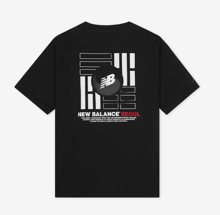 New Balance UNI Seoul Taegeuk Exclusive T-Shirts Casual Top Tee Black NBNEG2A023 13390₽