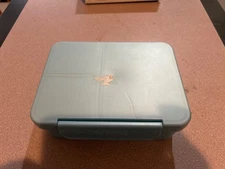 snack box with3 compartments light blue color