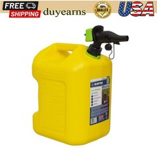 5 Gallon Fuel Diesel Container Gas Can Dual Handle Squeeze-Control Flow Nozzle