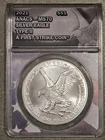 2021 $1 AMERICAN SILVER EAGLE ANACS MS70 TYPE 2 FIRST STRIKE FLAG LABEL .999