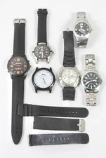 Mens Boys Watches Job Lot (Not Working) TV Prop Parts Repair Art Display Project