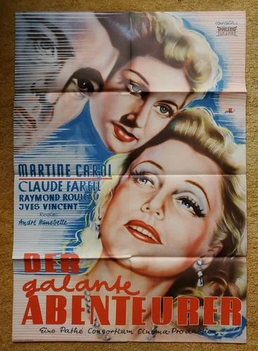 Der galante Abenteurer (Kinoplakat '50) - Martine Carol / Claude Farell