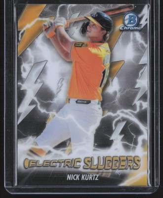 2026 Bowman #ES-22 Nick Kurtz Electric Sluggers Athletics