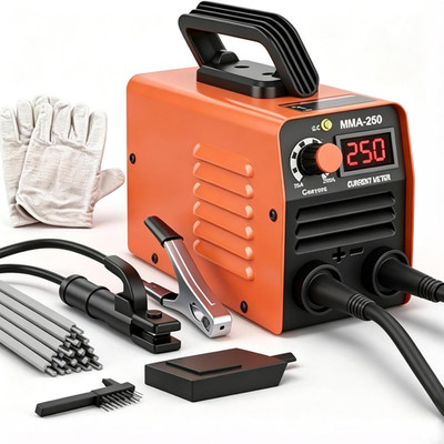 Super Mini Stick Welder Machine,110V 250A ARC Portable MMA Welding Machine for B