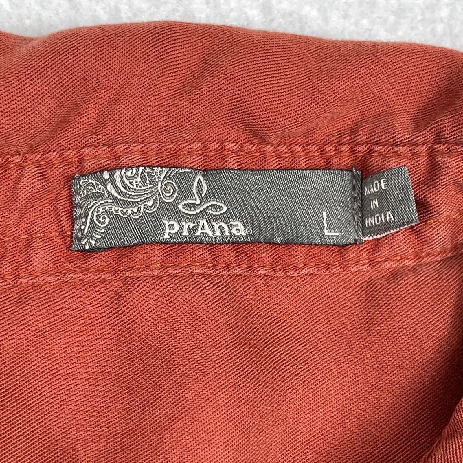 prana updrift top button up casual outdoors hiking shirt