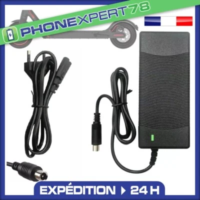 CHARGEUR POUR TROTTINETTE ELECTRIQUE XIAOMI Mi SCOOTER/NINEBOT ES1/ES2 /ES4 42V - Photo 1/3
