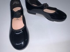 Capezio TeleTone Tap Shoes Toddler Girls' Size 12.5M Patent Black N625C PAT