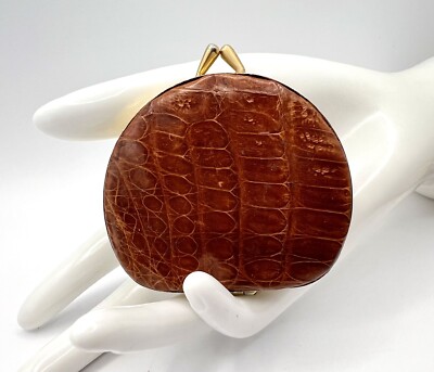 Art Deco Caiman Unused Powder Compact Case From ARGENTINA