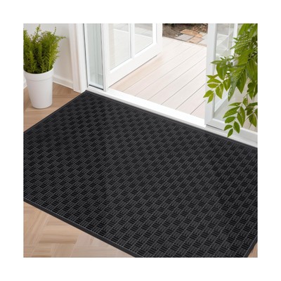 Mibao Front Door Mat, Heavy Duty Durable Welcome Mat for Outdoor Indoor, Dirt...