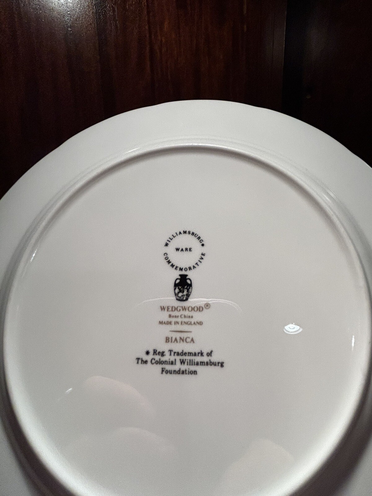 Wedgwood Bianca Williamsburg Mark 5 Piece Place Setting R4499 China eBay