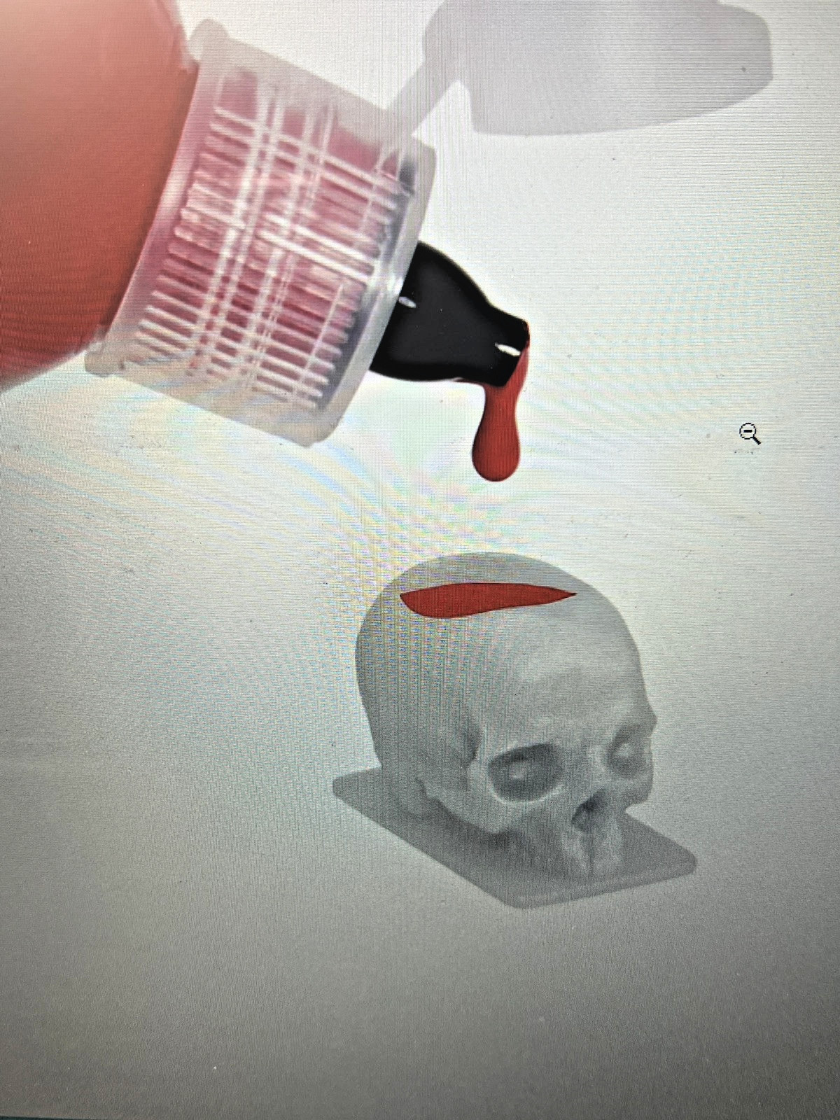 Saferly White Skull Ink Caps — Size #16 (Large) - 1 3/4 Bags - Approx 300+ Caps