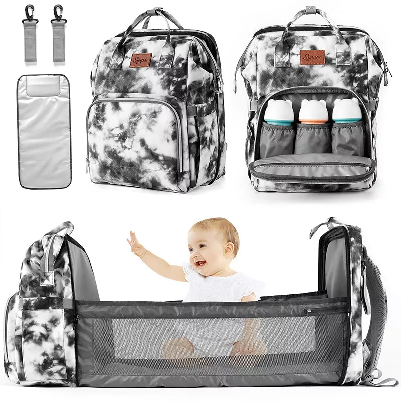 3 in 1 Baby Diaper Bag Backpack with Changing Station for Boy Girl
