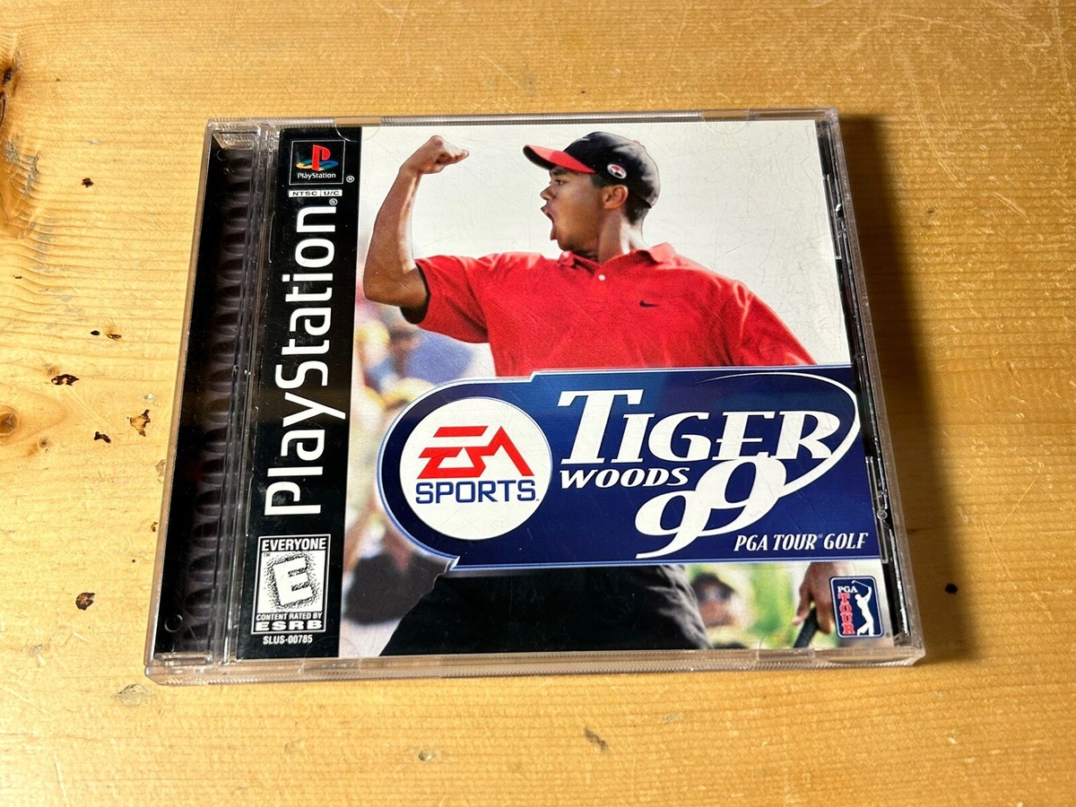 Tiger Woods 99 PGA Tour Golf, CIB PS1 ZZDUMMY.DAT, Rare