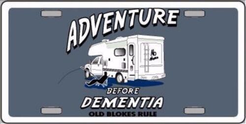 Adventure Before Dementia Metal License Plate - Picture 1 of 1