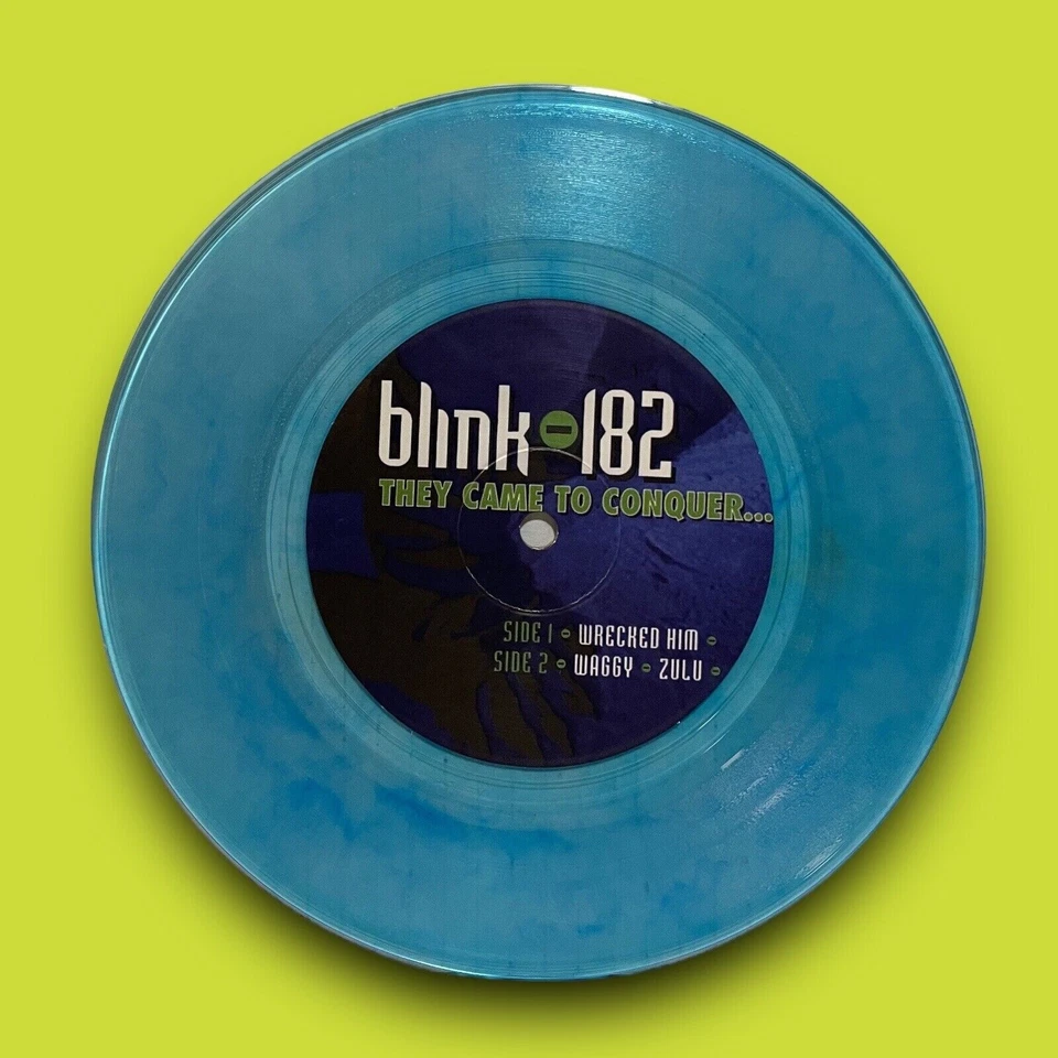 Blink-182 They Came To Conquer Uranus 7" ICE BLUE COLOR VINYL Grilled Cheese NEW - Image 2 of 4