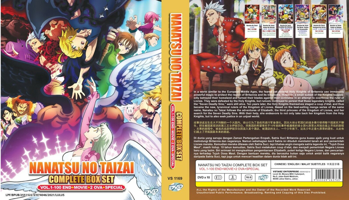 Anime DVD Nanatsu No Taizai The Seven Deadly Sins Season 1-5 + Movie + 2OVA  + SP