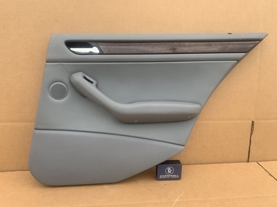BMW E46 Grey Leather Passenger Rear Door Panel Right Card