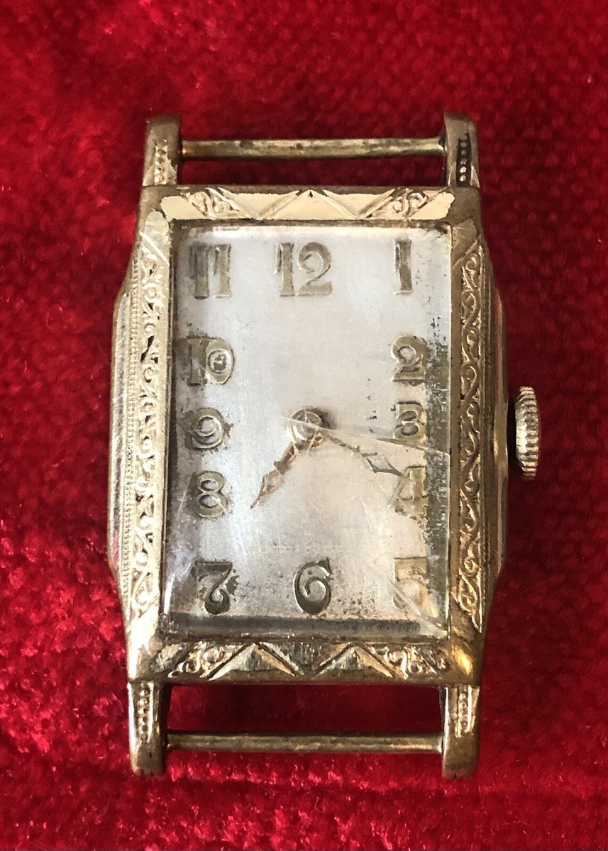 Antique Art Deco Clock Rolled Gold Double 20 Micron 10 Years G*K  Working