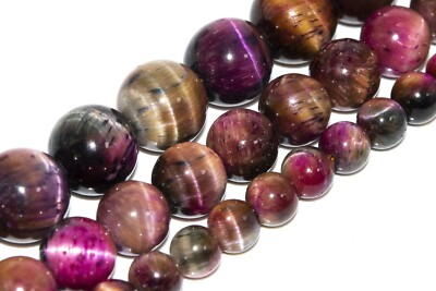 #ad Cat Eye Galaxy Pink Sky Tiger Eye Beads Grade AAA Round Loose Beads 6 8 10MM $11.89