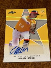MICHAEL MASSEY 2020 LEAF PERFECT GAME SHIMMER AUTO #1/1 WAKE FOREST, TIGERS