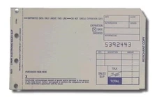 2-Part Short Credit Card Sales Slips (Pack of 100)