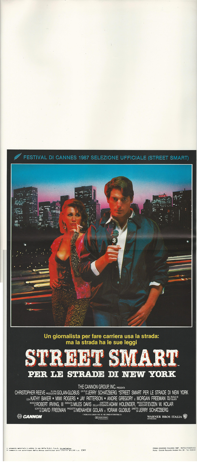 Locandina originale film Street Smart - Per le strade di New York (1987) - Regia di Jerry Schatzberg